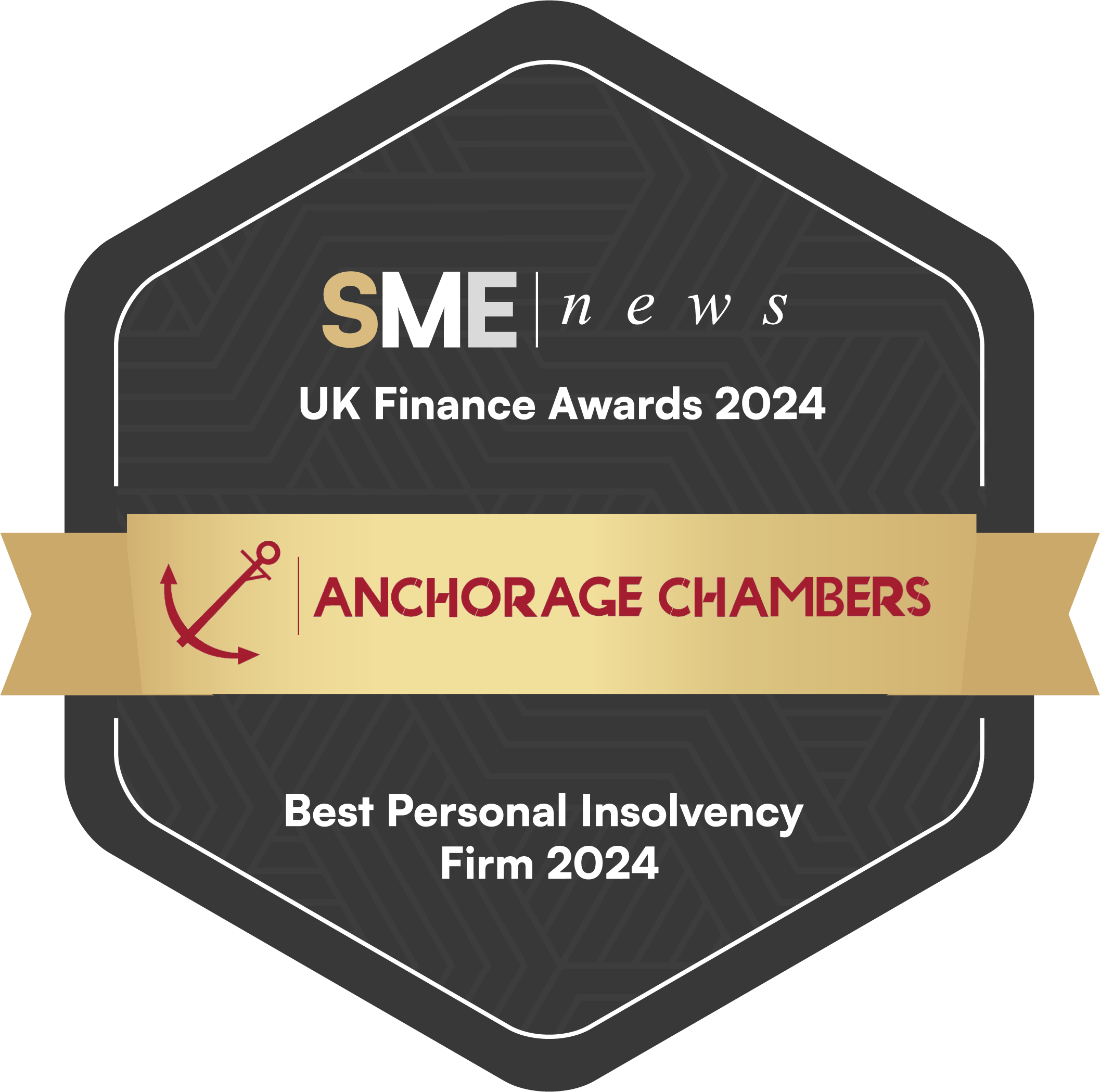 Anchorage Chambers UK Finance Awards 2024 Winners Badge